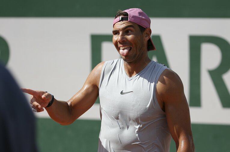 おどけてみせるナダル　©Getty Images