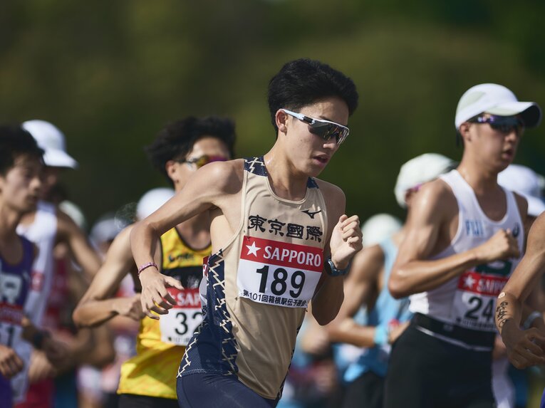 10月の予選会でも堅実な走りを見せた大村。10区に決まったのは12月下旬のことだったという　©Yuki Suenaga
