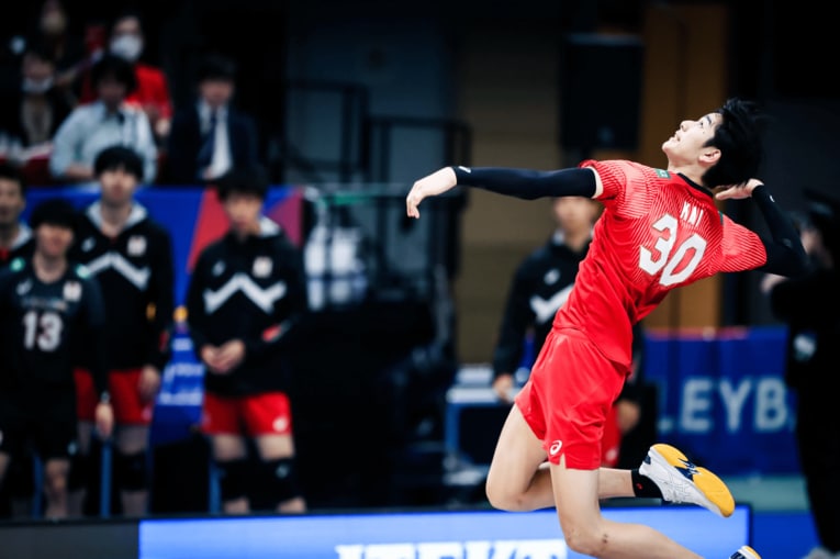 ネーションズリーグ ブルガリア戦　©︎FIVB