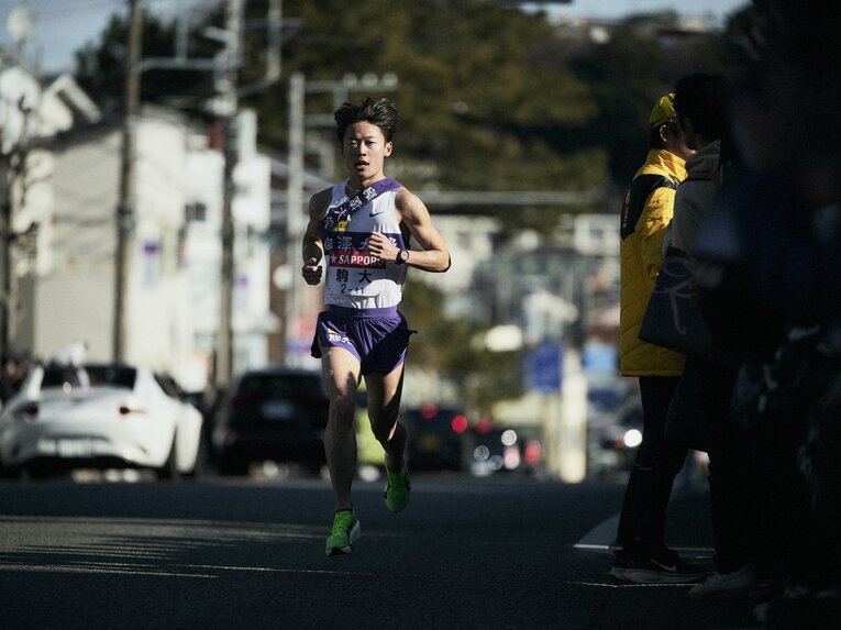 西の前頭二枚目：帰山侑大（駒大）　©Yuki Suenaga