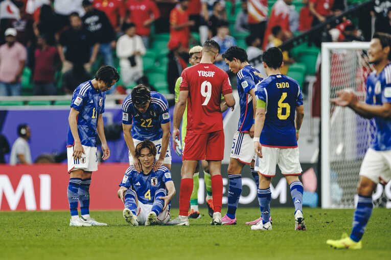 ギリギリのコンディションで戦っていた板倉　©︎Kiichi Matsumoto
