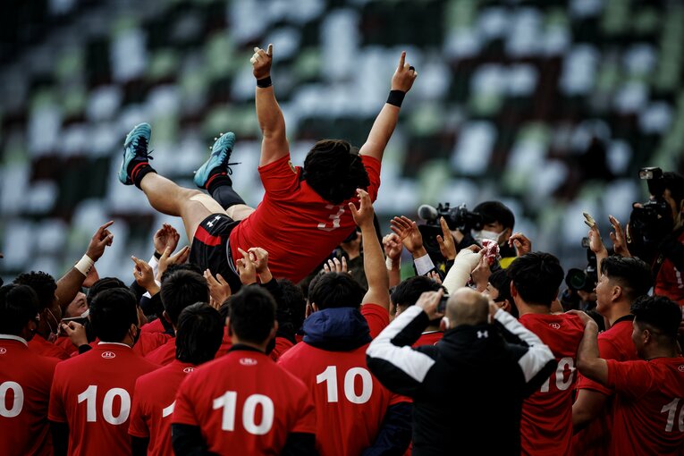 帝京大PR細木康太郎（4年＝桐蔭学園）　©︎Kiichi Matsumoto