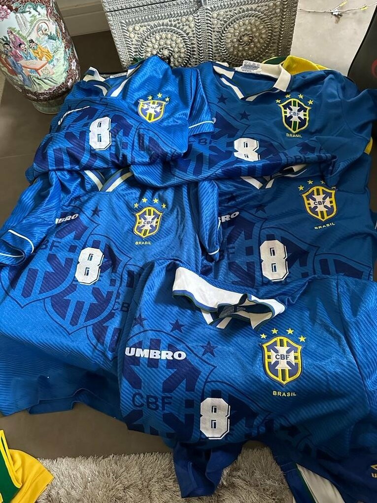自身が使用したブラジル代表の「背番号8」　　※本人提供