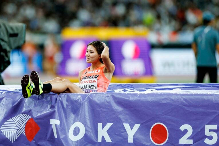 東京世界陸上での高橋。今季の不調を大舞台で払拭して見せた　©Kiichi Matsumoto