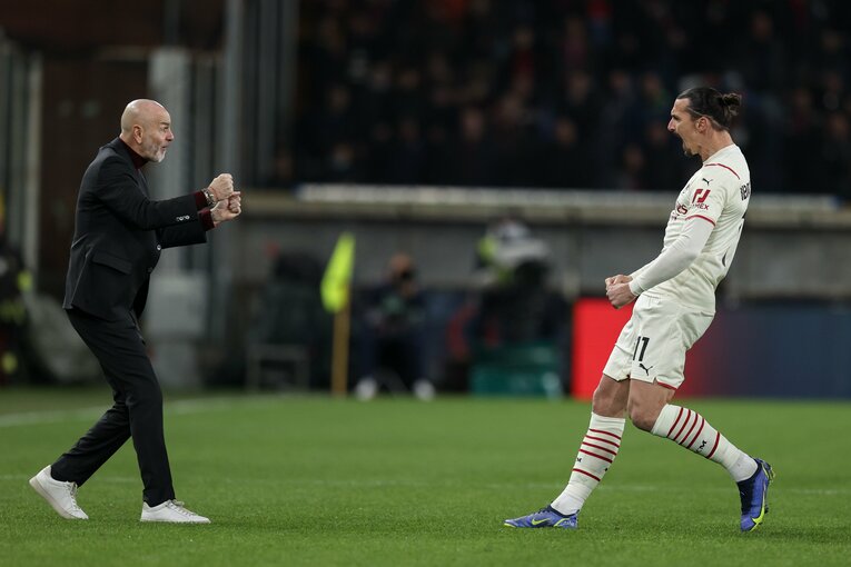 ピオリ監督もイブラヒモビッチも、チームの成長に手応えを得ている　©Getty Images