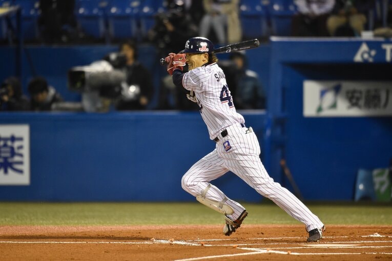 ヤクルト時代の坂口　©Sports Graphic Number