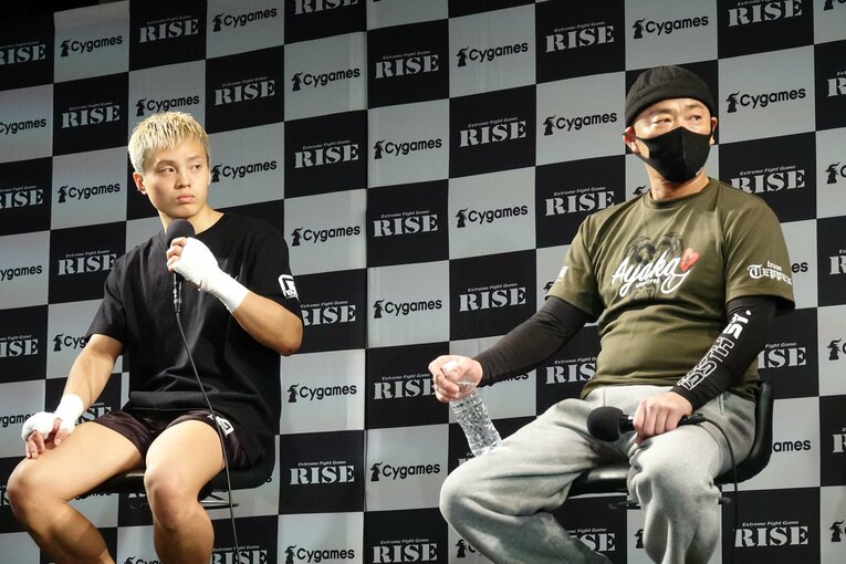 風音と那須川弘幸会長は固い絆で結ばれている　©Koji Fuse