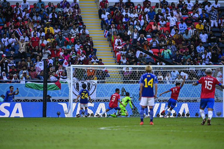 まさかの失点を喫した日本　©Takuya Sugiyama/JMPA