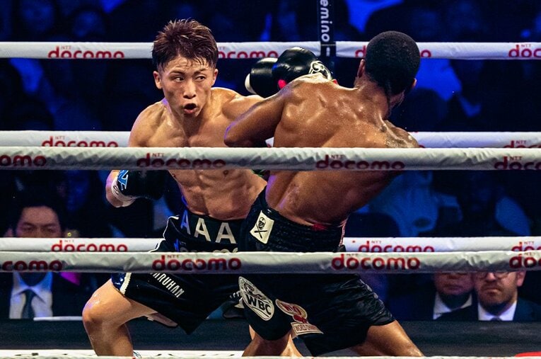 フルトン相手に鮮やかなKO勝利を飾った井上尚弥。アメリカでの評価はかねてより高かった ／ photograph by Takuya Sugiyama