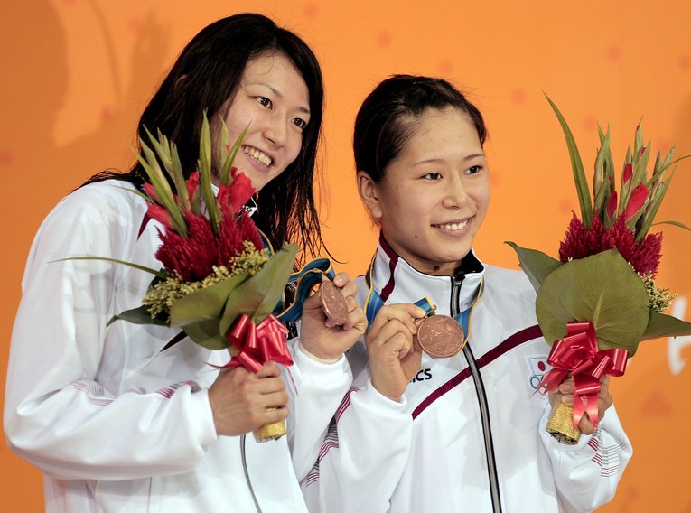 現役時代の中川さん（右）ⒸGetty Images