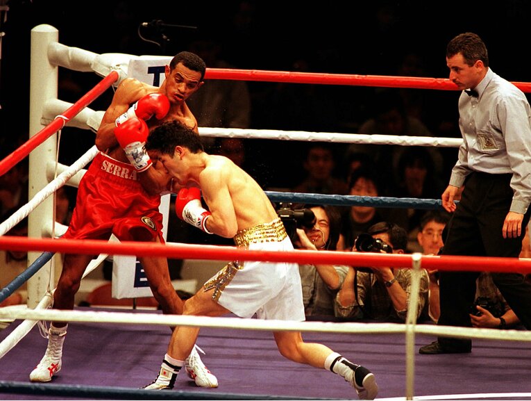 3度目の世界戦となったヒルベルト・セラノ戦　©Koh Tanaka