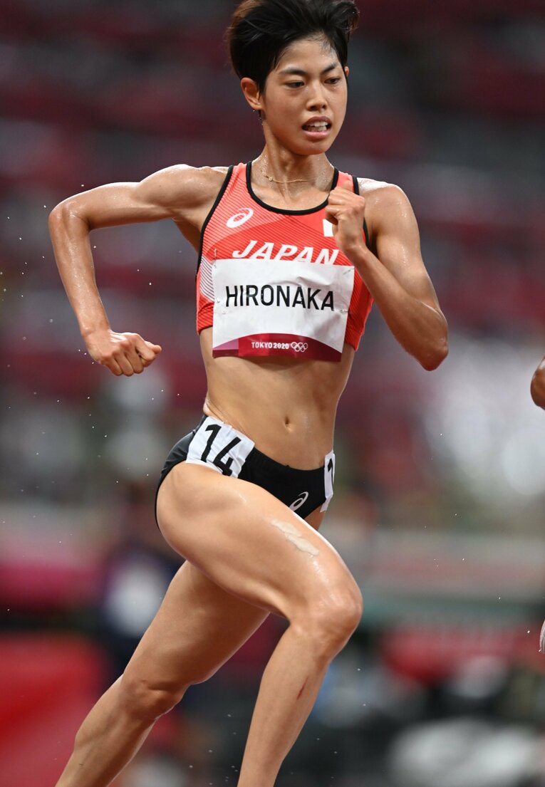 【東京五輪】1万ｍで7位に入り、日本勢25年ぶりの五輪入賞を果たした廣中　©JMPA
