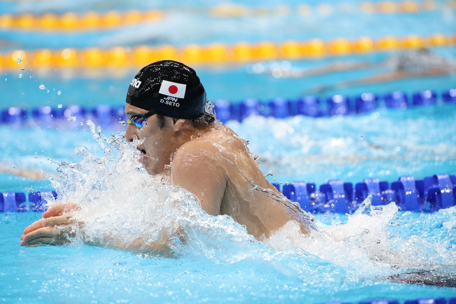 200m個人メドレー準決勝での瀬戸　©Shinya Mano／JMPA