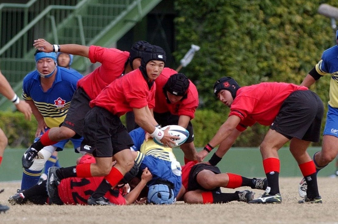 伏見工業時代の田中史朗(2001年11月18日京都府大会決勝)©︎KYODO