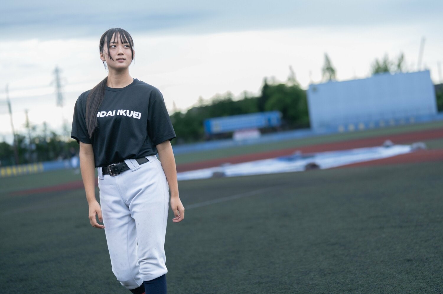 仙台育英のスタッフを目指すことを決めた星は、父とともにノックの練習に打ち込んだという　©Shiro Miyake