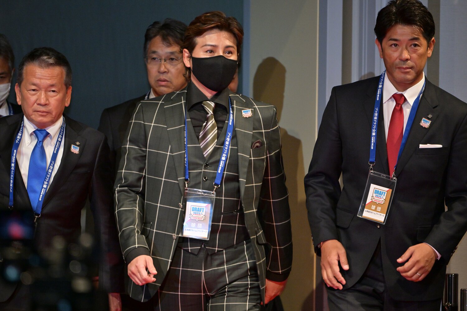 日本ハムを2位に躍進させた新庄剛志監督。写真は2023年のドラフト会議　©Hideki Sugiyama