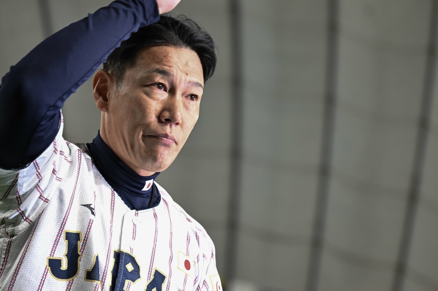 牧の活躍を「狙い通り」と語った井端監督　©Nanae Suzuki