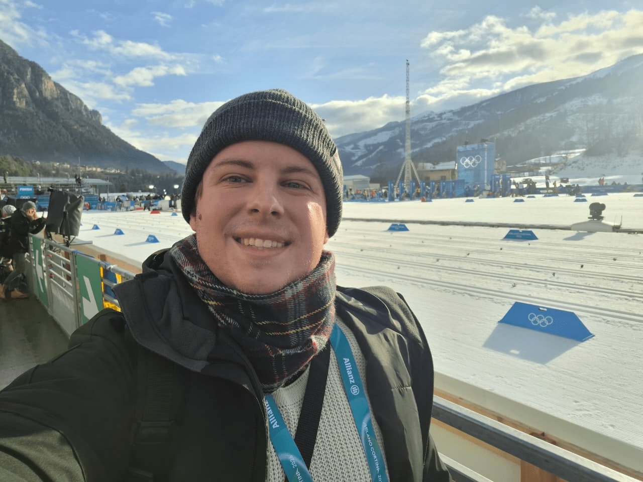 取材に応じてくれたガブリエル・ジェンチーレ記者 ※本人提供