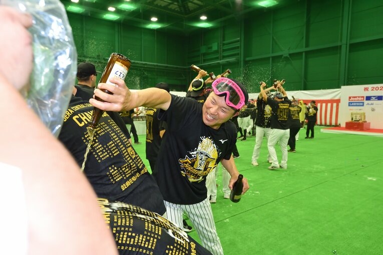 阪神タイガース 優勝ビールかけ　©︎Hideki Sugiyama 