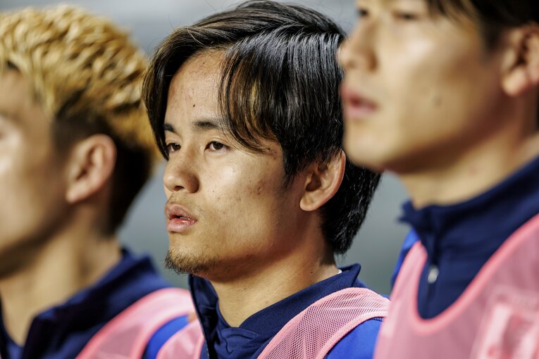 ベンチスタートになった久保建英　©︎Kiichi Matsumoto/JMPA