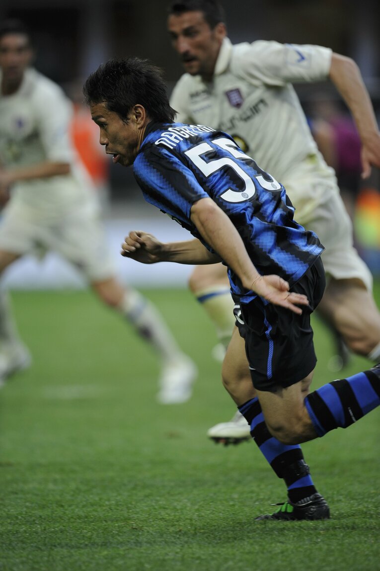 インテル時代の長友佑都（2011年）©Takuya Sugiyama