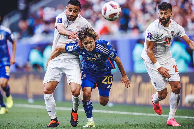 日本vsイラン「相手の目論み通りだった瞬間」を写真で振り返る（14枚中の6枚目）　©Kiichi Matsumoto