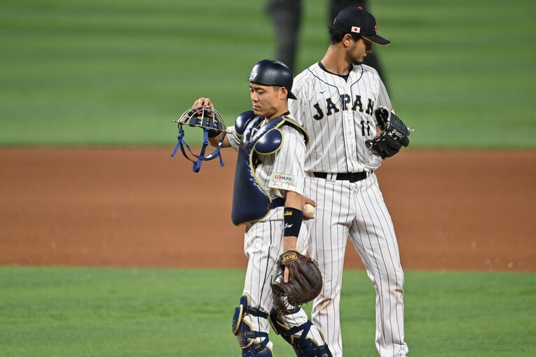 中村とのバッテリーでアメリカ打線に挑む　©︎Naoya Sanuki