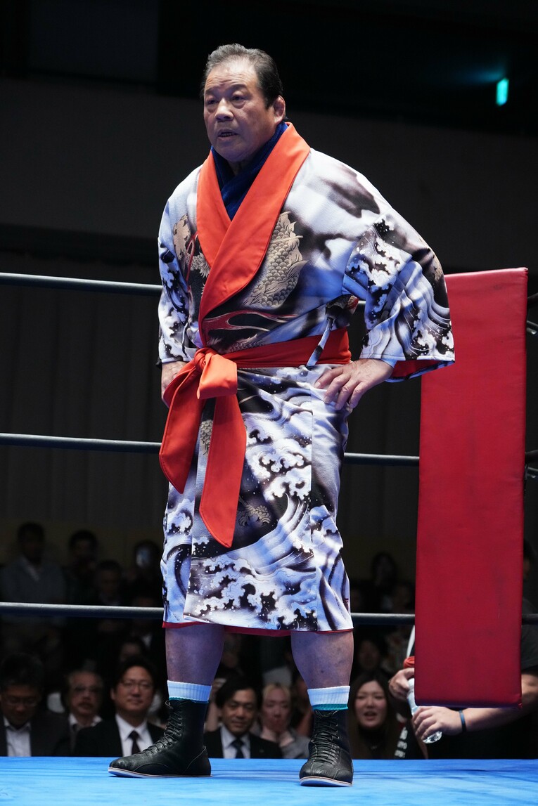 藤波辰爾、72歳。5月22日、後楽園ホール　©Essei Hara
