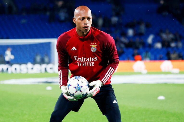 ベンフィカは小久保玲央ブライアンがベンチ入りした　©Daisuke Nakashima