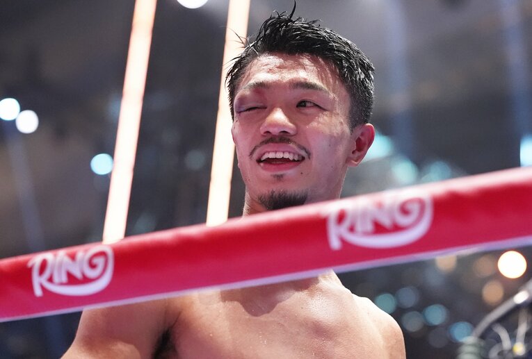 試合を終えた中谷潤人の表情　©Naoki Fukuda