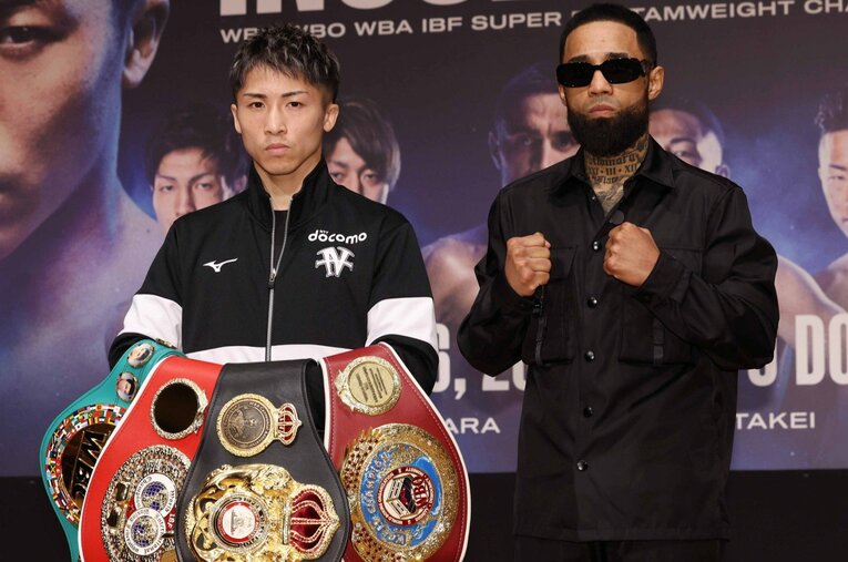 計量はともに一発クリア。会見では緊張感が漂っていた ／ photograph by JIJI PRESS