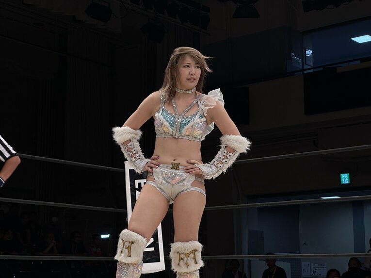 マリーゴールドの女子プロレスラー・桜井麻衣　©Norihiro Hashimoto