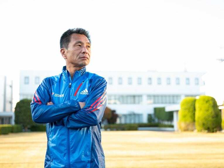 2013年、日体大を箱根駅伝優勝に導いた別府監督　©Nanae Suzuki