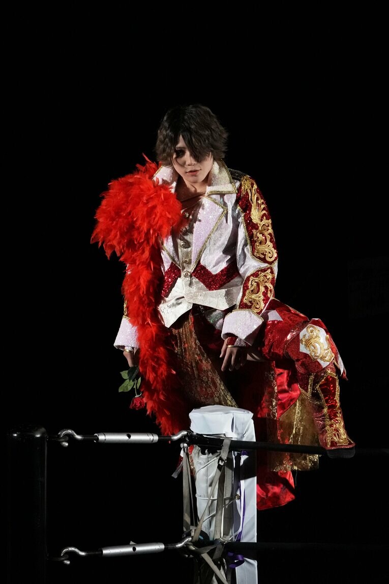 コーナーに上がる林下詩美　©Masashi Hara