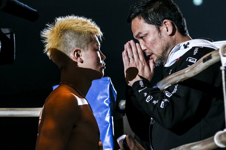 メイウェザーとの一戦に向けて集中力を高める那須川　©RIZIN FF Susumu Nagao