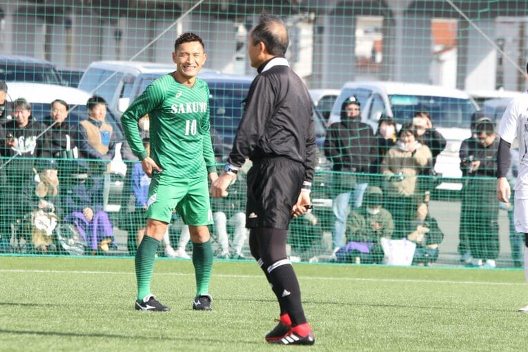 プレー中、笑顔が多かった青山。青木さんと会話するシーンも　©︎Takahito Ando