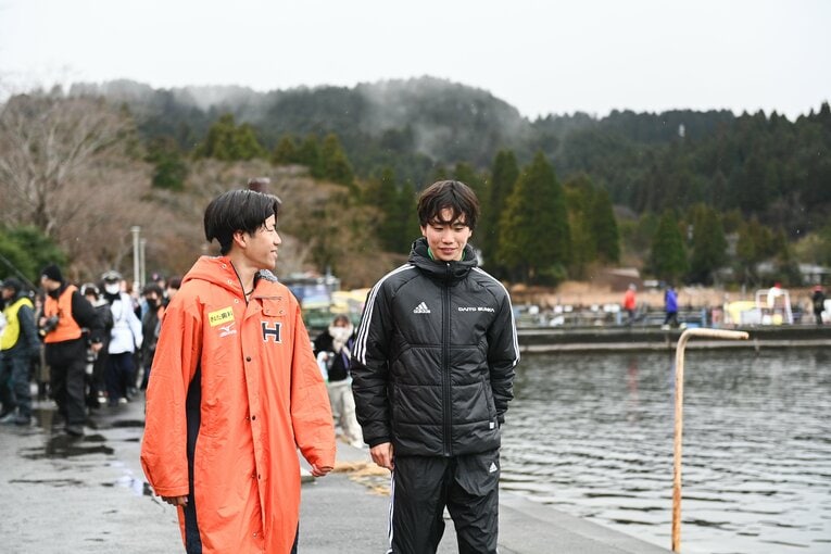 2人とも4年生、法政大の細迫は競技を引退。菊地は実業団で競技を続ける　©Nanae Suzuki