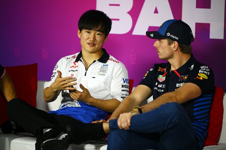 なにかと絡む機会の多いフェルスタッペンとも仲良し　©Getty Images / Red Bull Content Pool