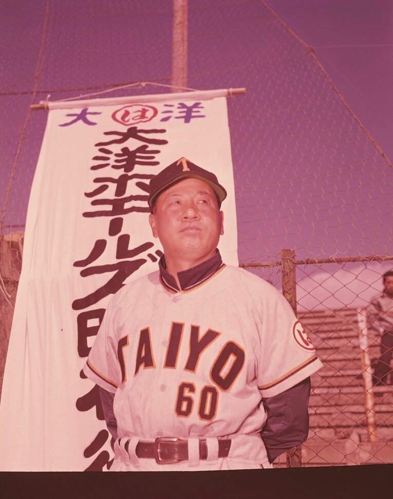 大洋監督時代の三原脩監督　©BUNGEISHUNJU