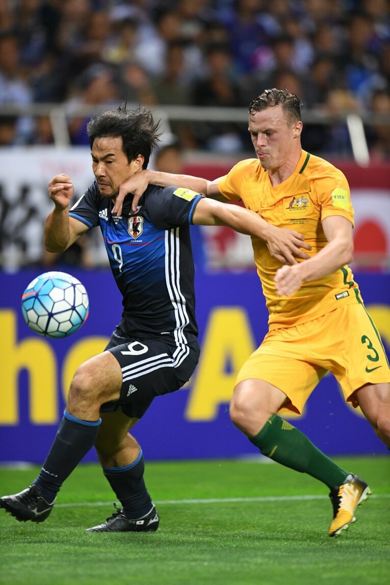 2017年の日本vsオーストラリア　©Sports Graphic Number