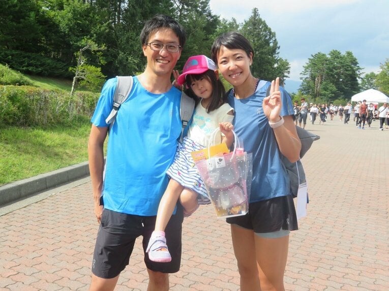 10年前の結婚・出産後もトップアスリートで居続けるため、家族一丸となって戦ってきた／本人提供