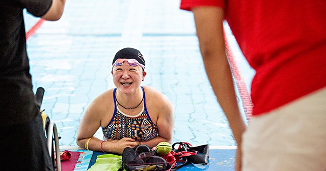 パラ水泳 成田真由美 現役を続ける理由と東京への思いを修造に語る 4 5 パラスポーツ Number Web ナンバー