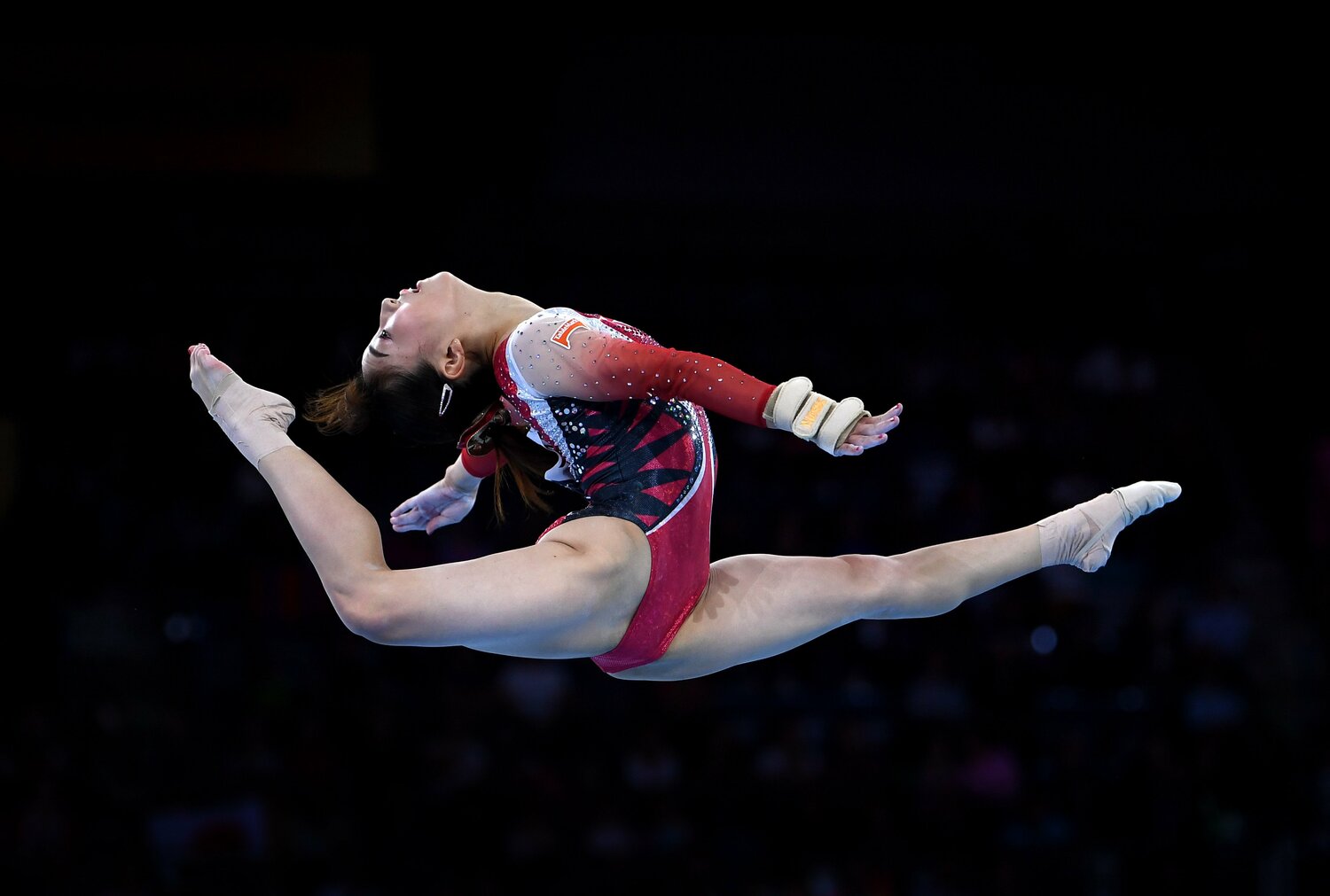 19年の世界選手権で寺本が見せた演技 ©Getty