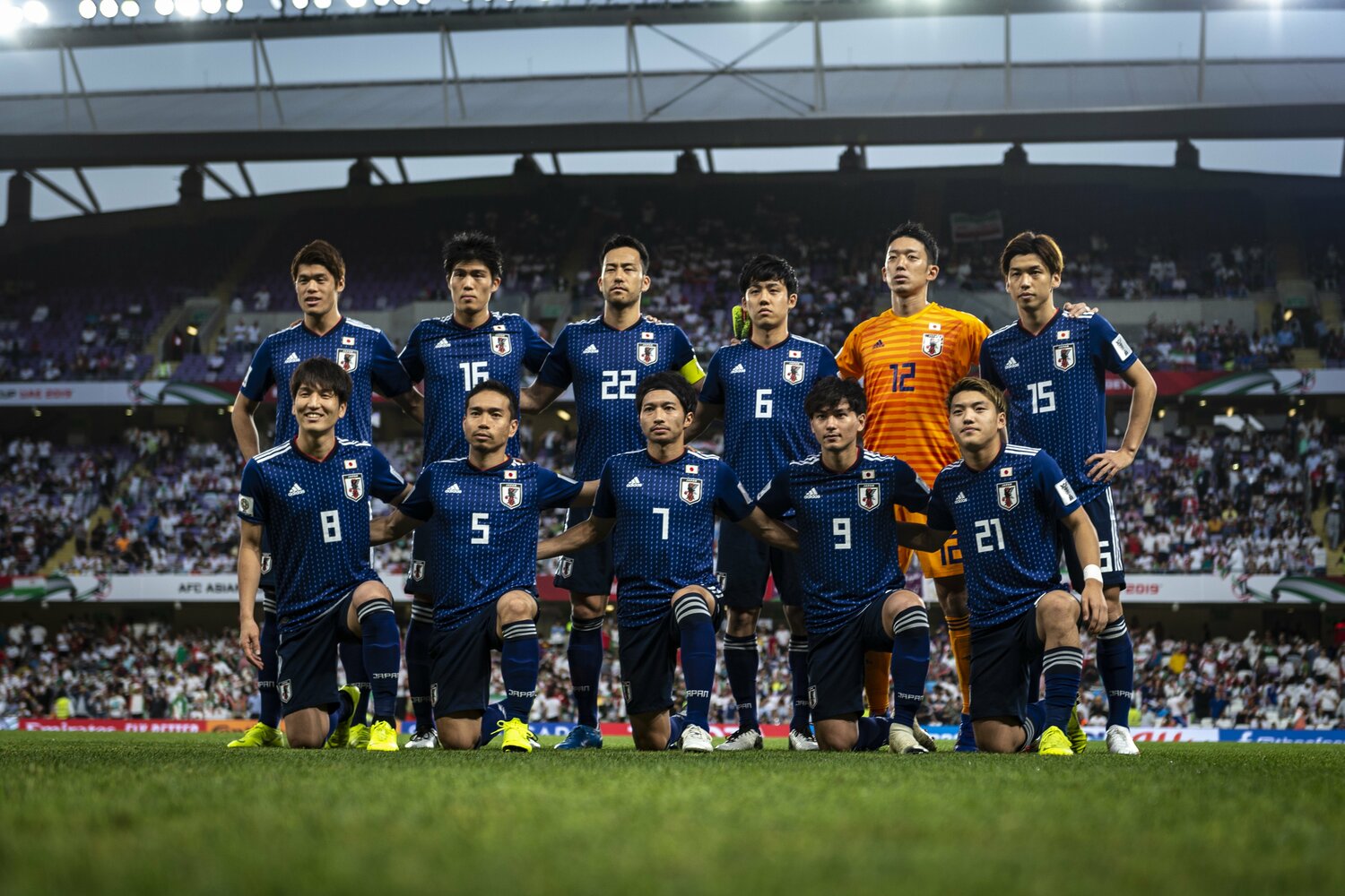 2019年のアジアカップ準決勝で先発した11人。ロシアW杯の中心選手が顔を揃えている　©Takuya Sugiyama