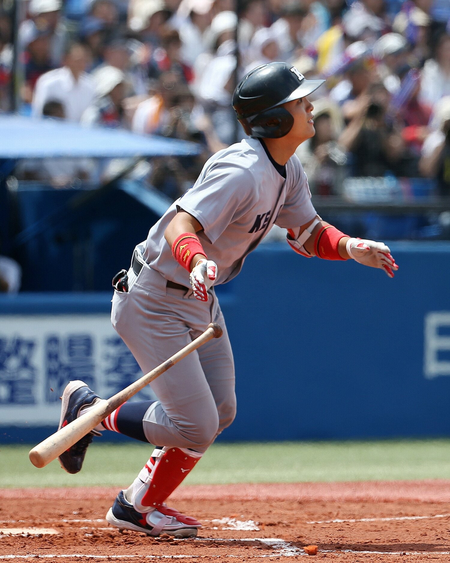 慶応大時代の郡司(2017年)©JIJI PRESS