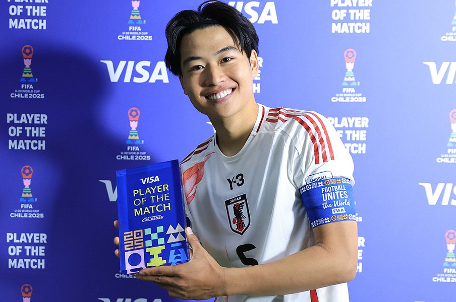 「日本に欠けている“ずる賢さ”を」U-20W杯のキャプテン市原吏音にブラジル人記者が感心も…「オオタニ級がフットボールでも出てきてほしい」＜Number Web＞ photograph by Buda Mendes - FIFA/Getty Images
