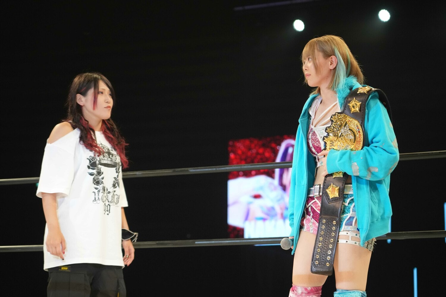 岩谷麻優の持つIWGP女子王座への挑戦を表明した林下詩美