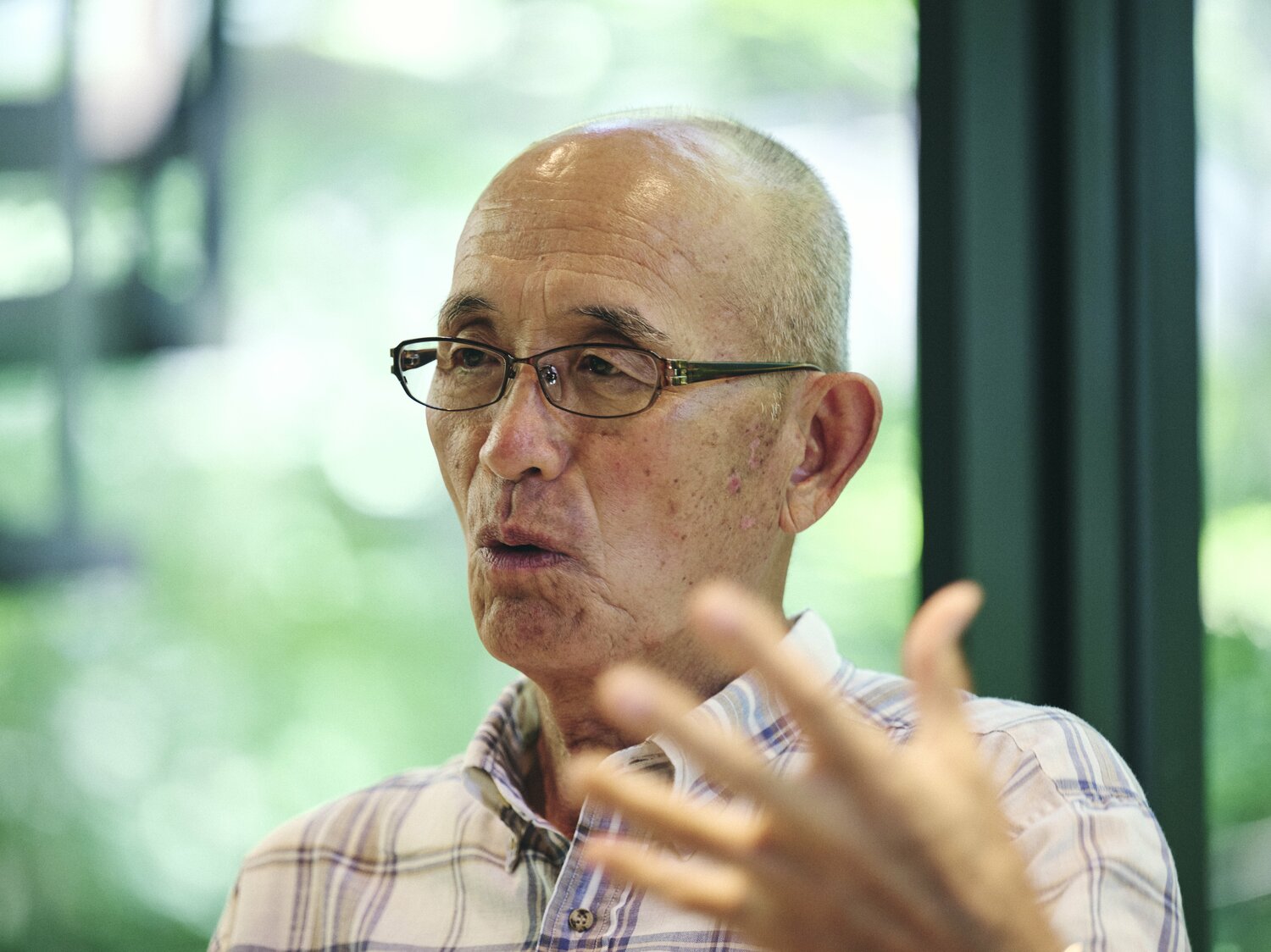 ユマキャンプで感じた「メジャーとの差」について語る松岡弘 ©Yuki Suenaga