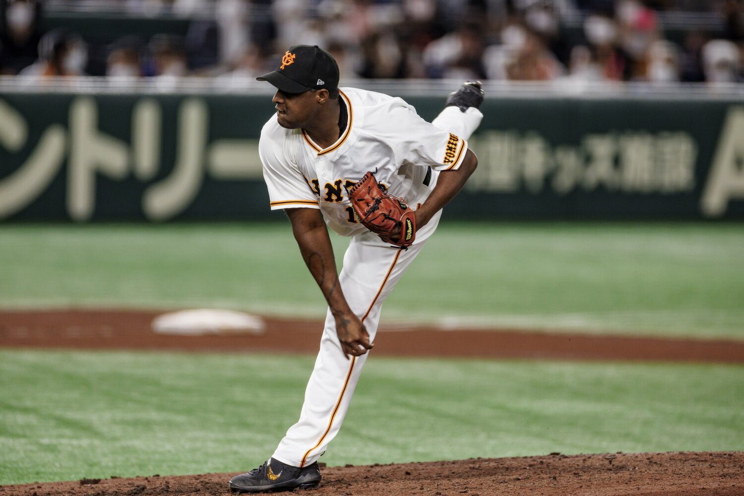 今季は17試合に登板1セーブ6ホールドのデラロサ ©︎Kiichi Matsumoto