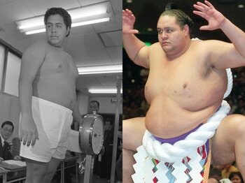 「3発で土俵下まで吹っ飛ばされ…」急逝・曙とデビュー戦で対決…同期力士が振り返る“驚愕の一撃”「バケモノでした。こんな奴がおるんかと」＜Number Web＞ photograph by JIJI PRESS